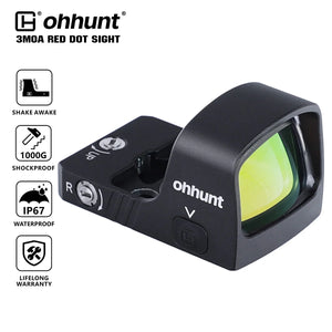 ohhunt® RD U2 3 MOA Micro Shake Awake Red Dot Sight