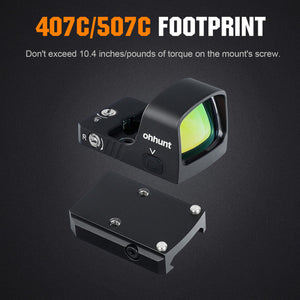 ohhunt® RD U2 3 MOA Micro Shake Awake Red Dot Sight